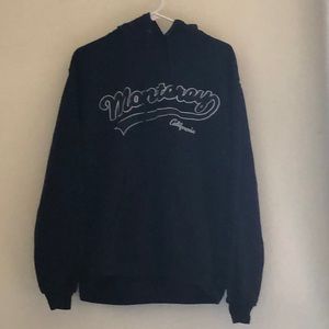 Monterey California black hoodie. Pac blue brand size medium